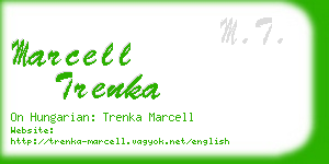 marcell trenka business card